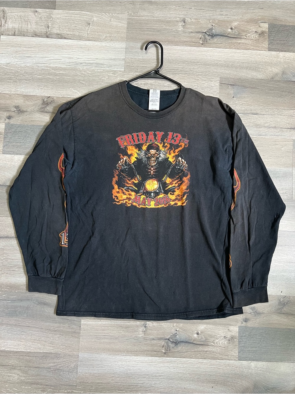 Golden Port Dover Ontario Friday The 13th Motorcycle Rally Shirt 2016 L